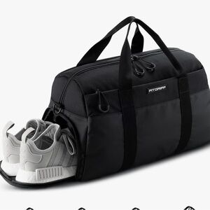 New Fitgriff Black Sports Gym V2 Duffel Bag with Shoe Compartment